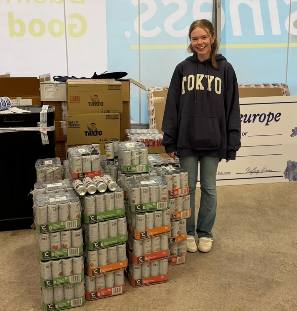 Selfie with Celsius cans