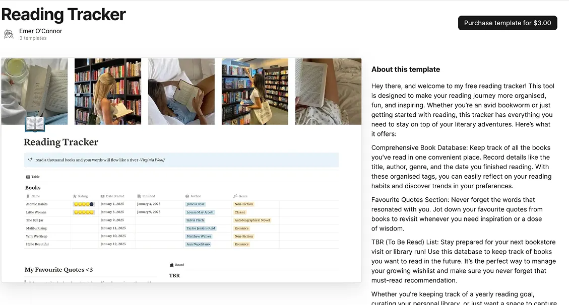 Reading Tracker